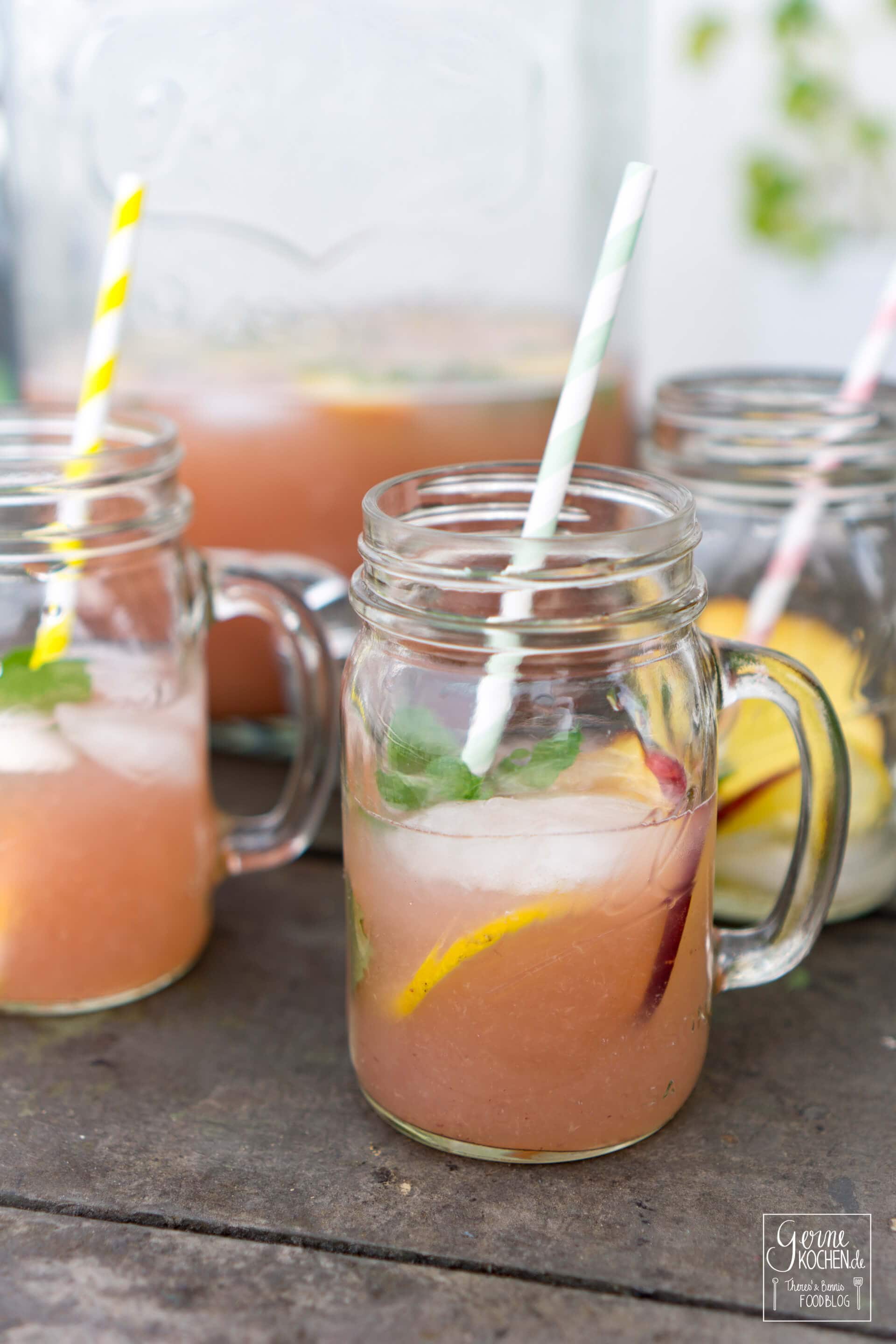 Pfirsich-Limonade