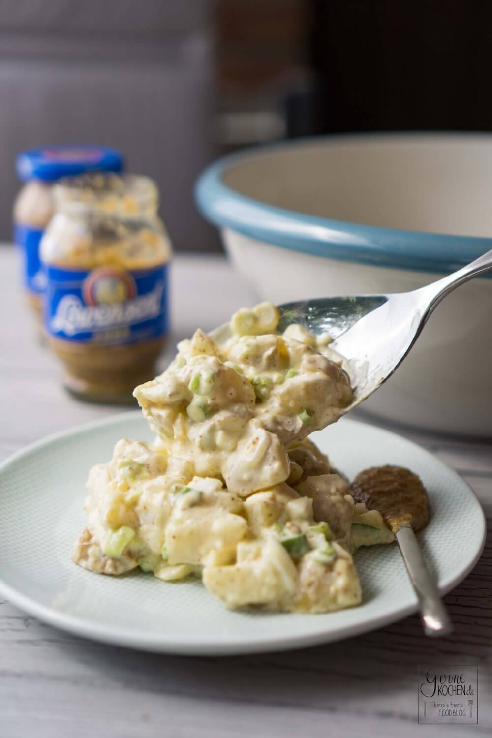 Kartoffelsalat mit süßem Senf