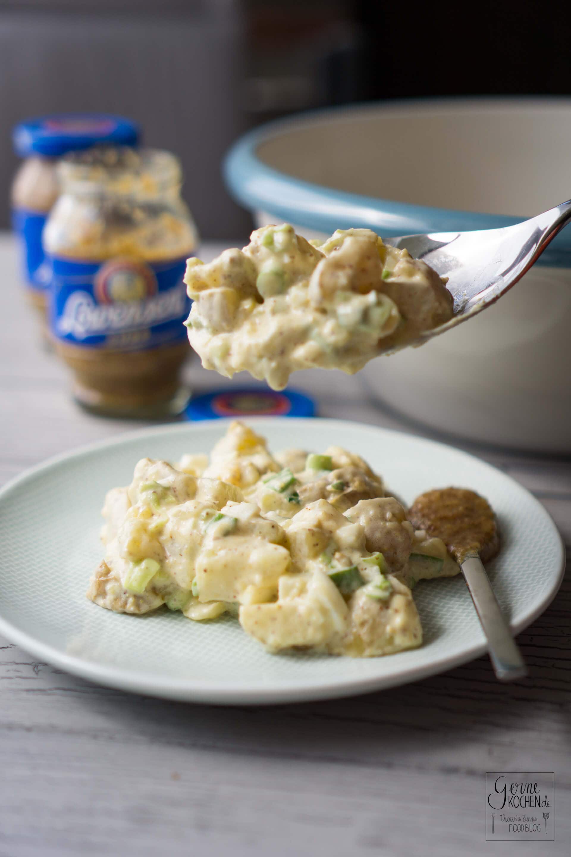 Kartoffelsalat mit süßem Senf