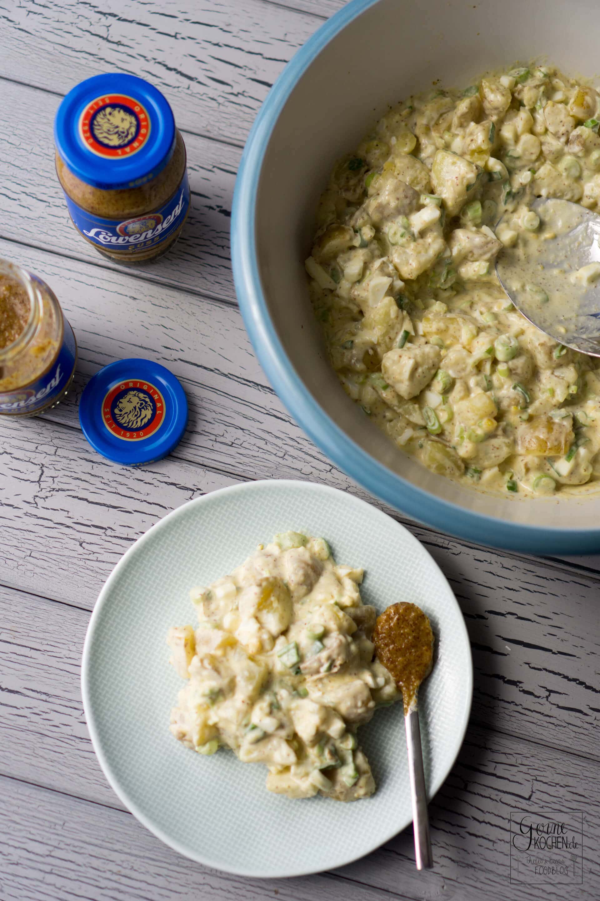 Kartoffelsalat mit süßem Senf