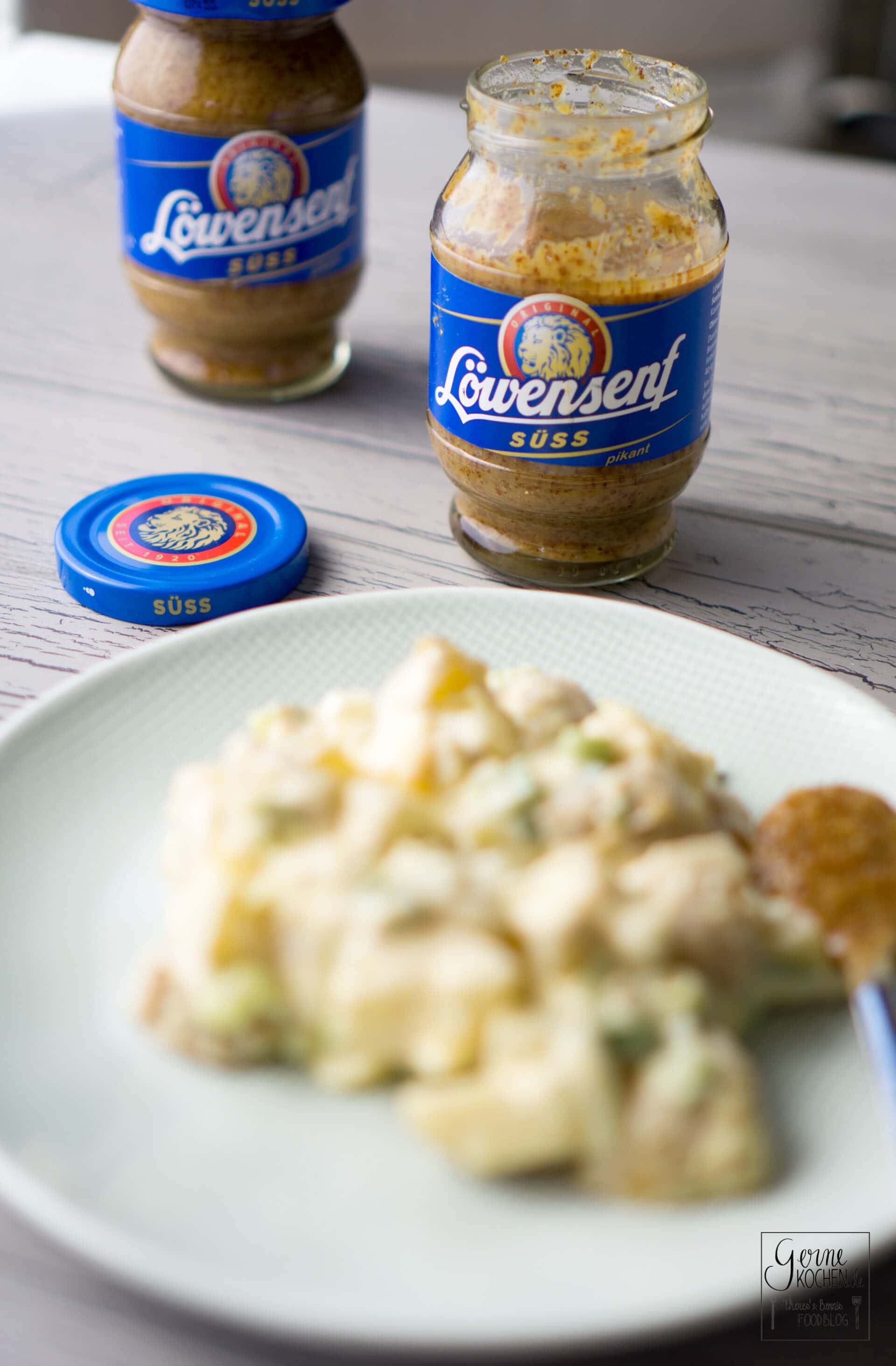 Kartoffelsalat mit süßem Senf