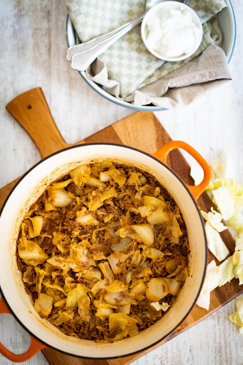 Spitzkohl-Hackfleisch-Topf