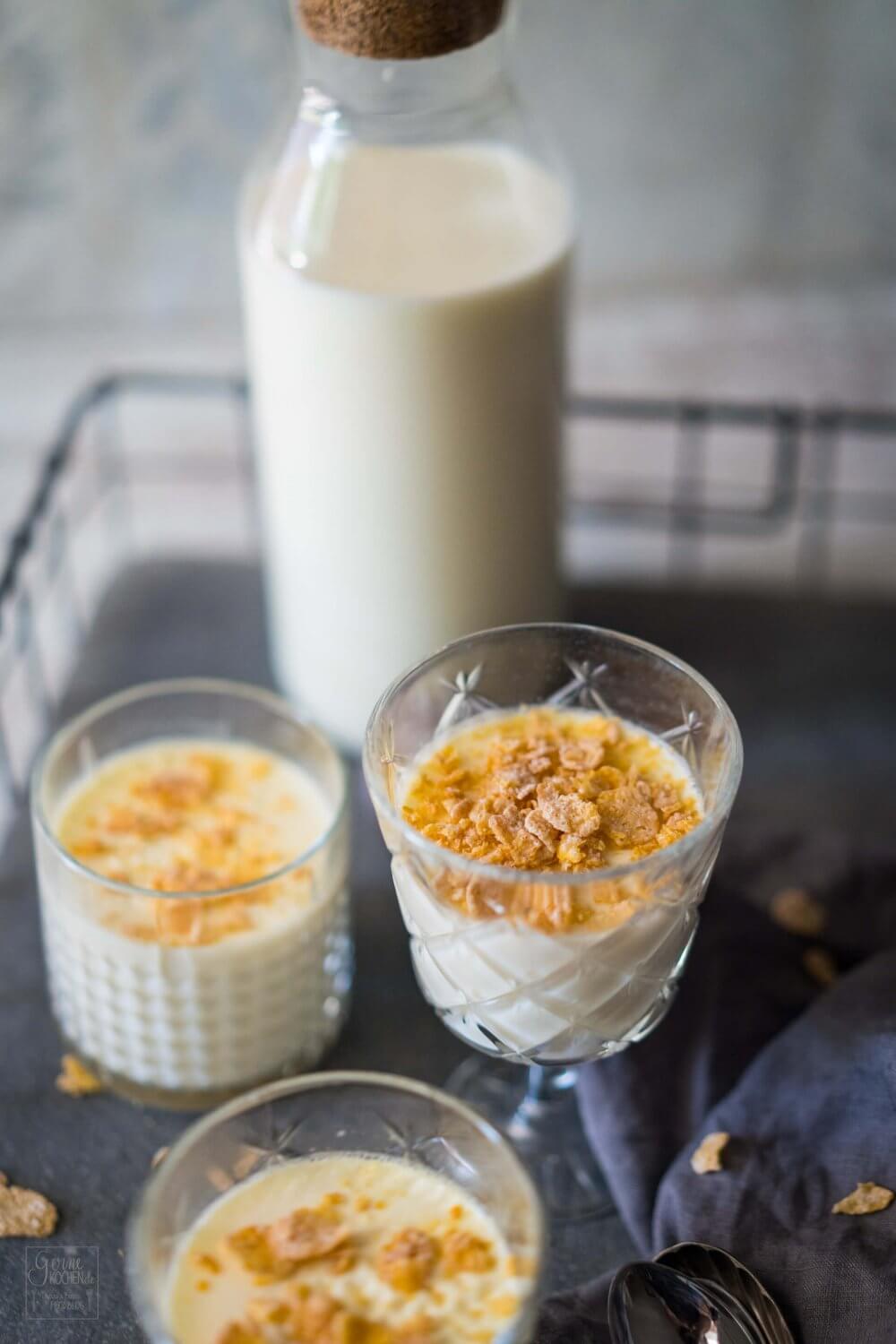 Conflakes Panna Cotta