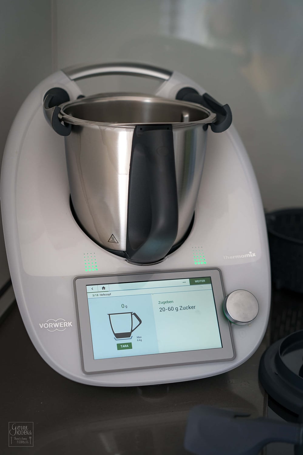 Bei diesem Prachtexemplar funktioniet die Touchscreen-Funktion des Thermomix®.