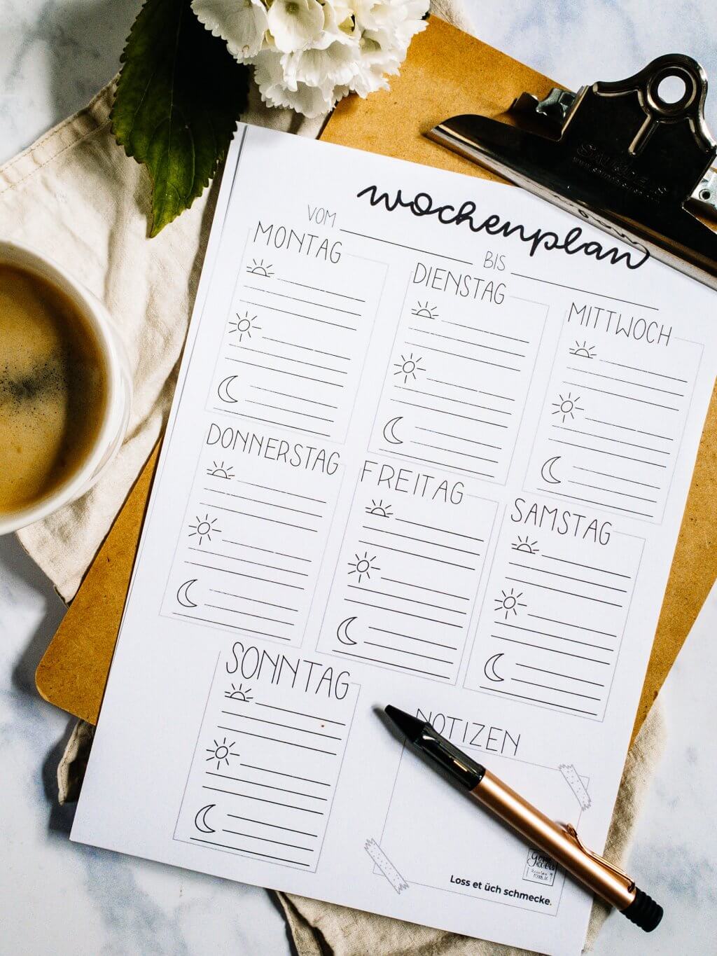 Wochenplan