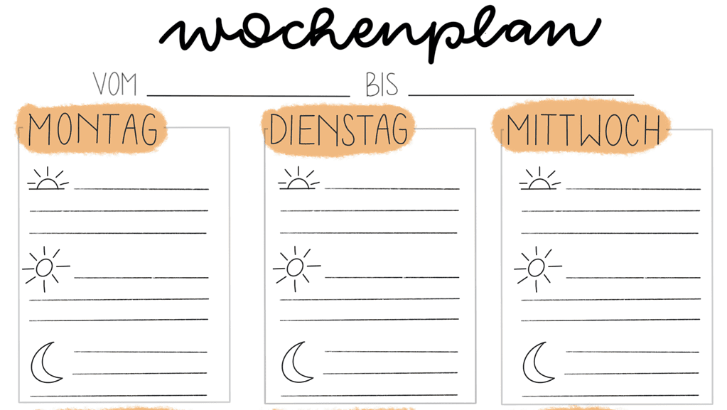 Wochenplan