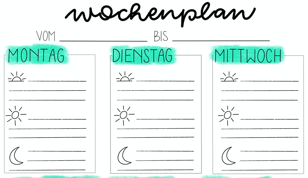 Wochenplan