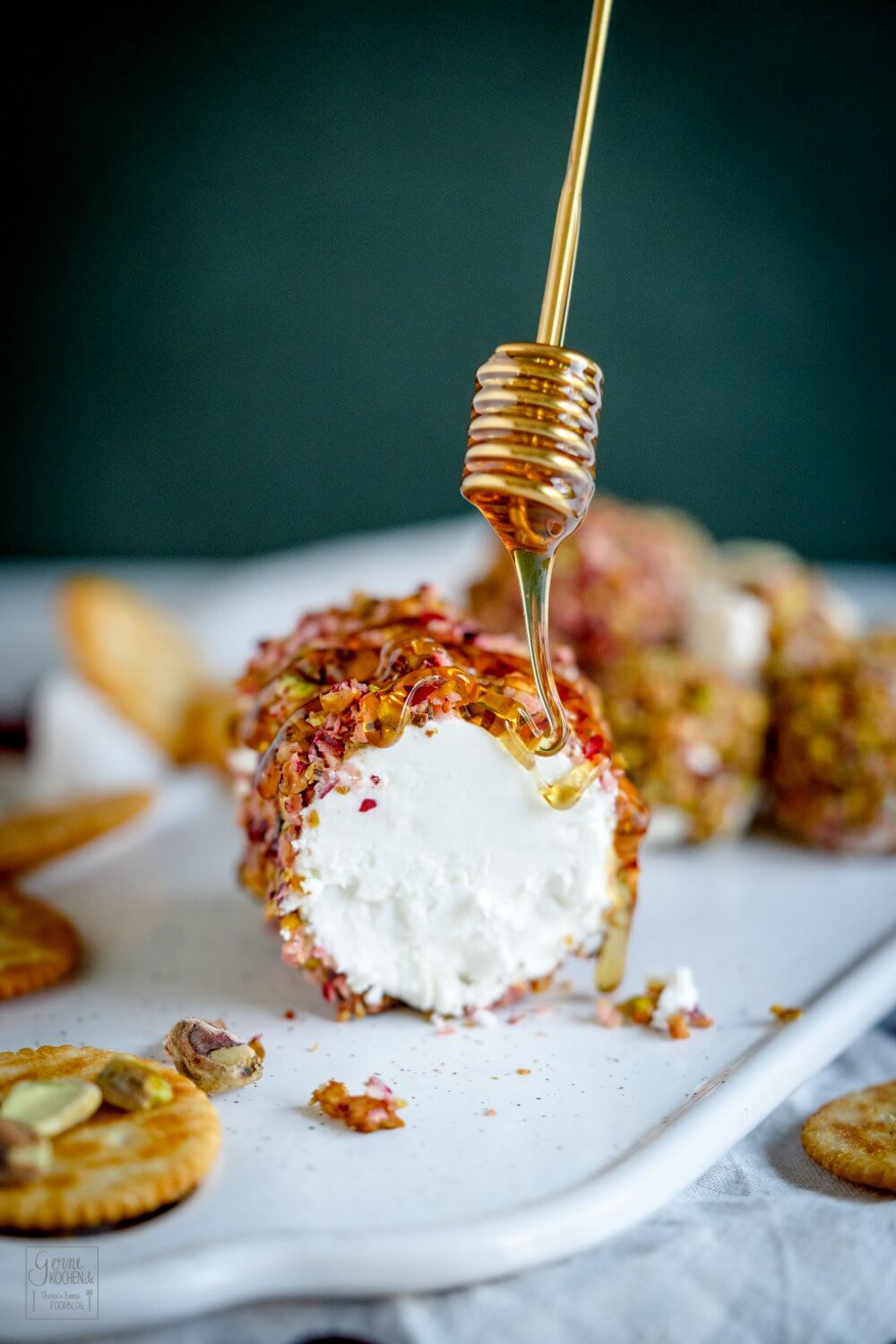 Ziegenkäsepralinen