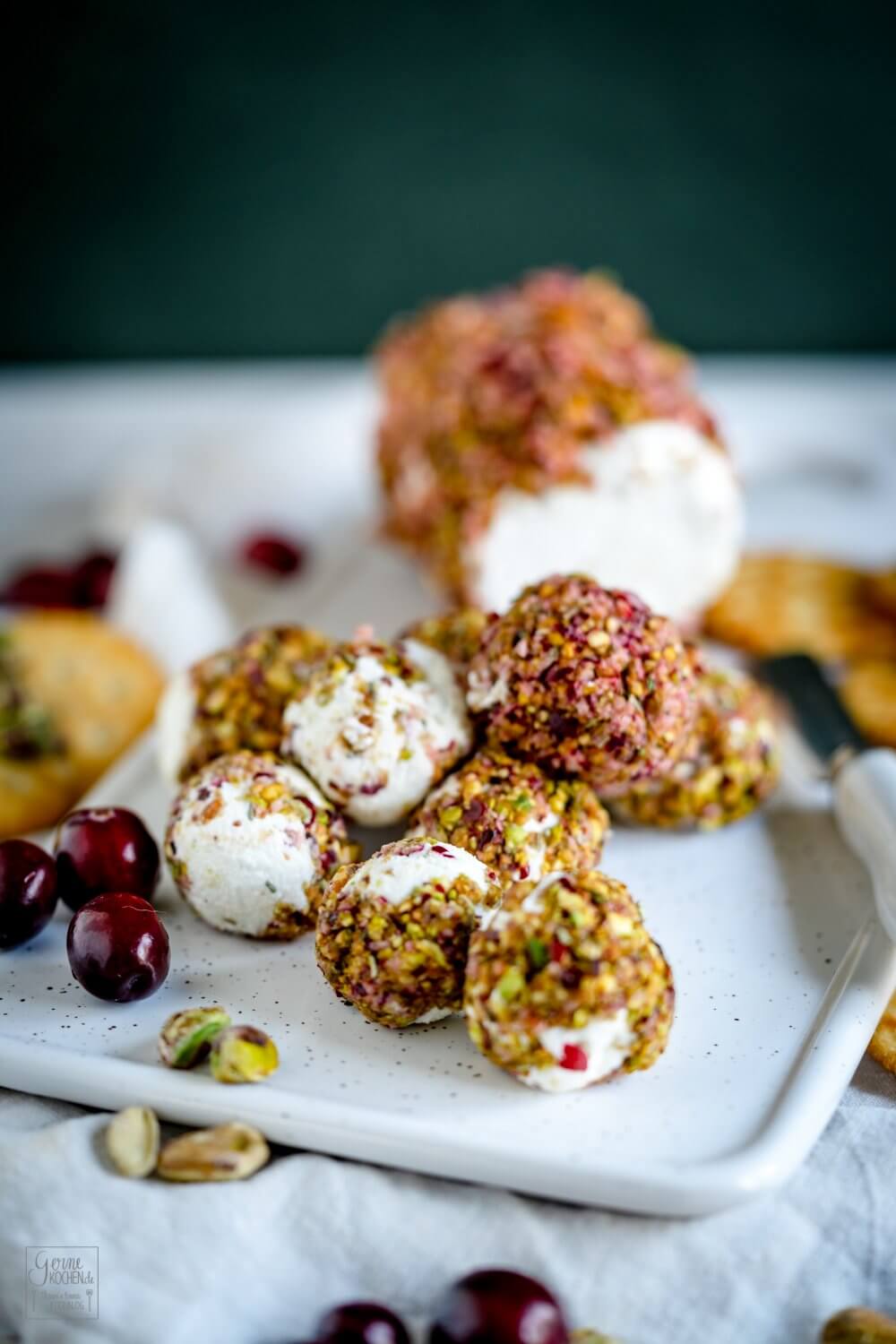 Ziegenkäsepralinen