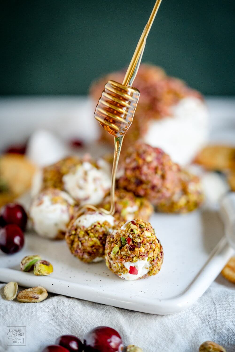 Ziegenkäsepralinen