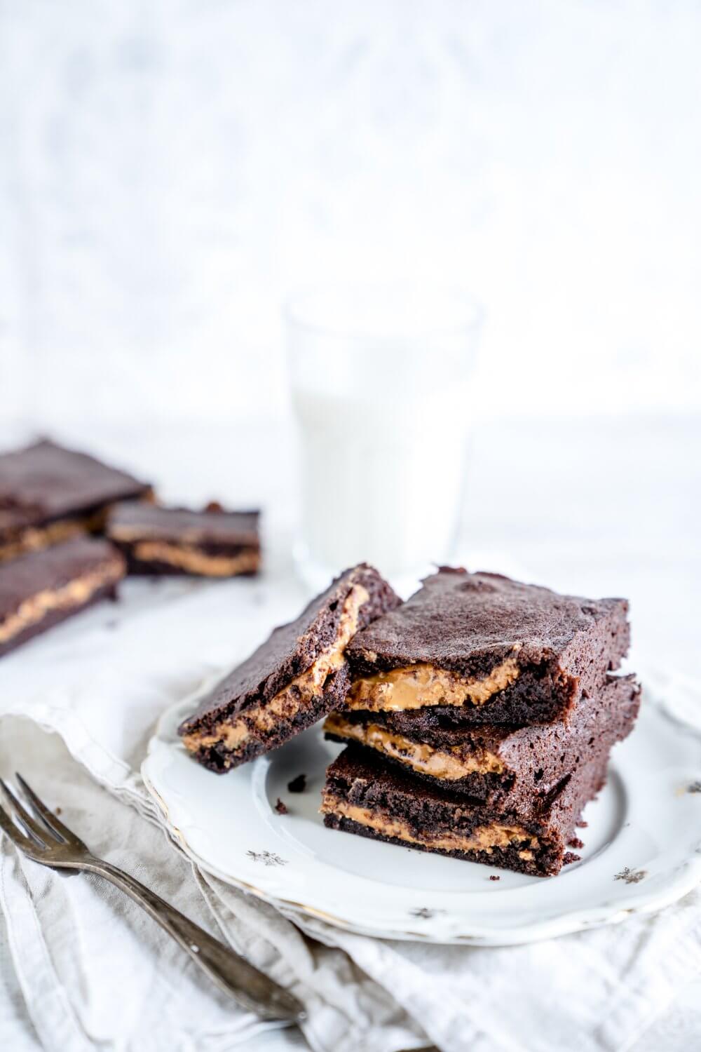 Erdnussbutter-brownies