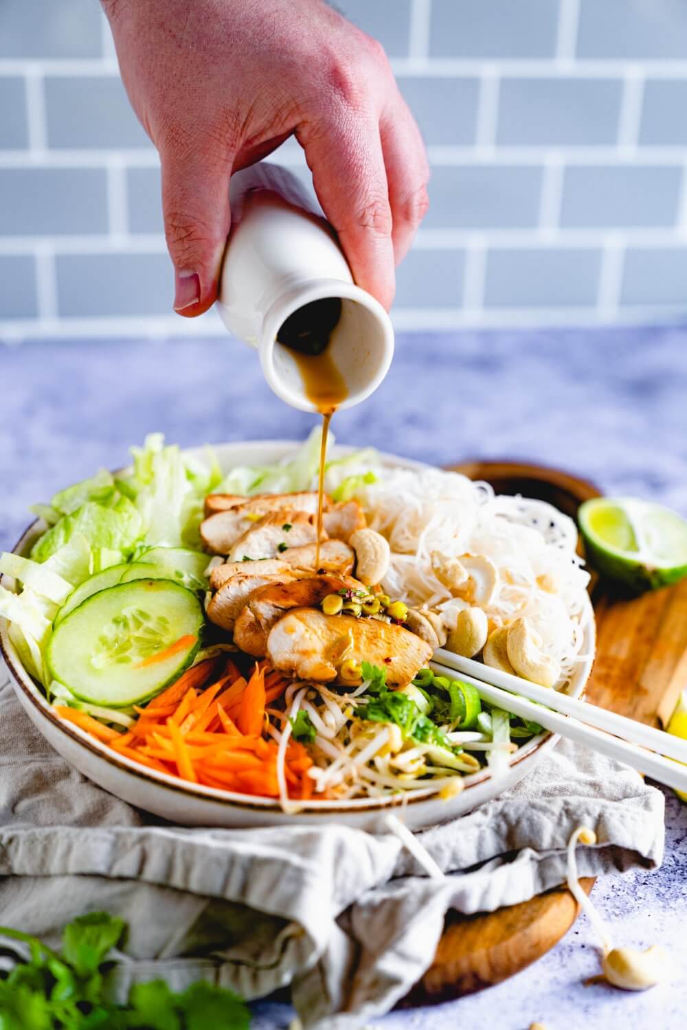 Vietnamesische Nudel-Bowl