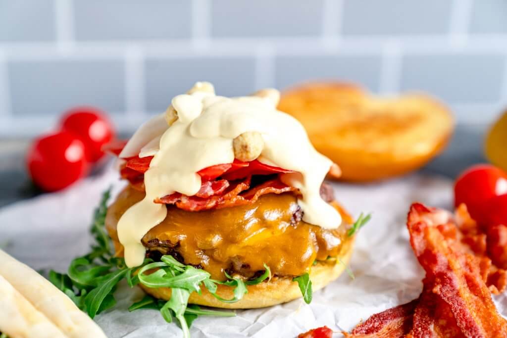 Wagyu Burger mit Bacon