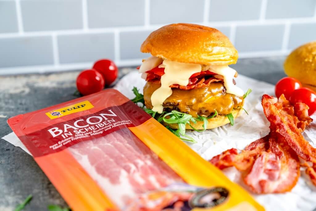 Wagyu Burger mit Bacon