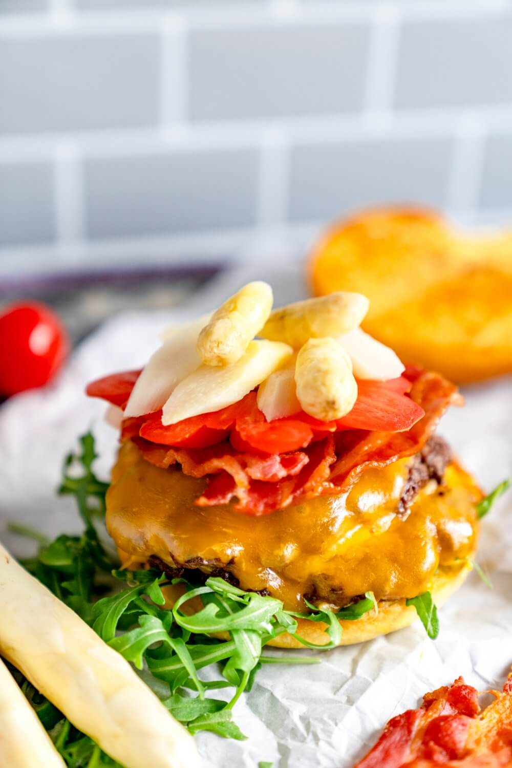 Wagyu Burger mit Bacon