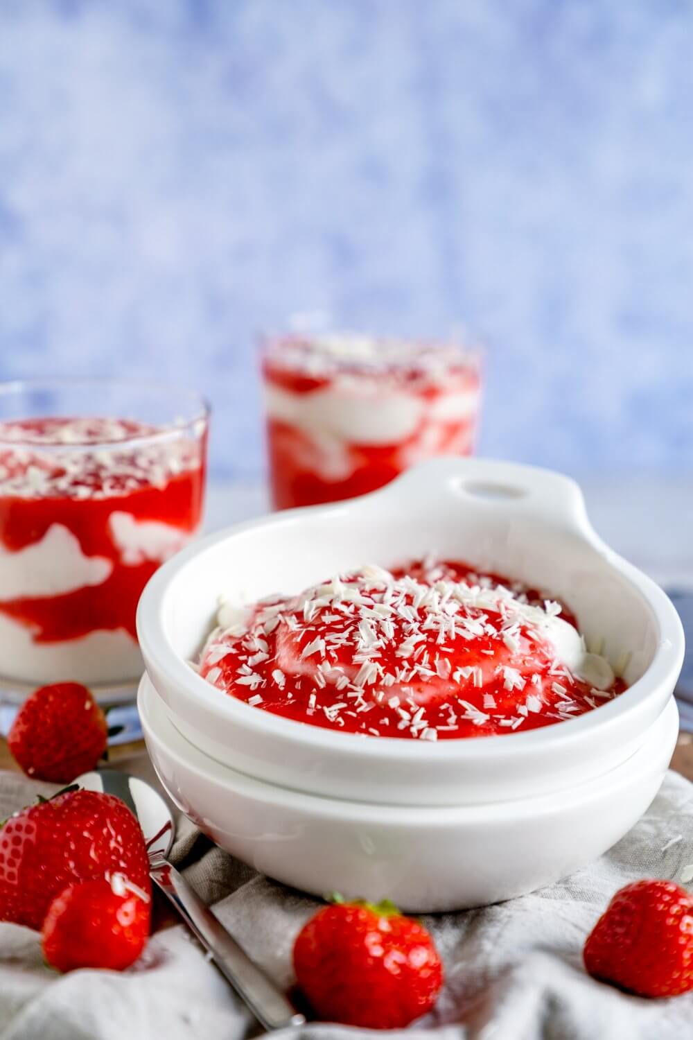 Spaghettieis-Dessert