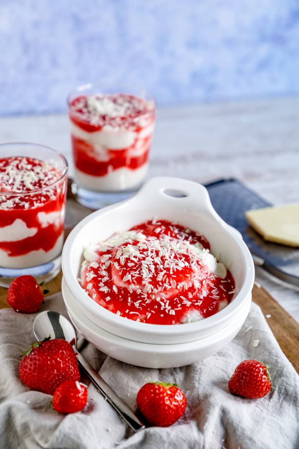 Spaghettieis-Dessert