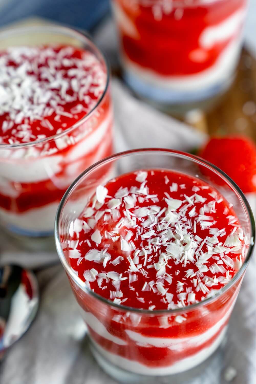 Spaghettieis-Dessert