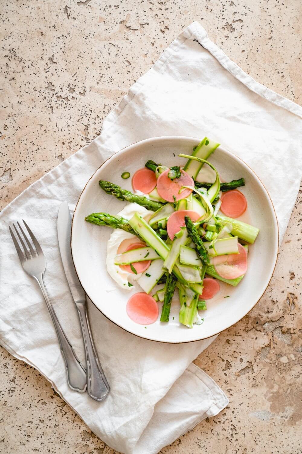 Grüner Spargelsalat