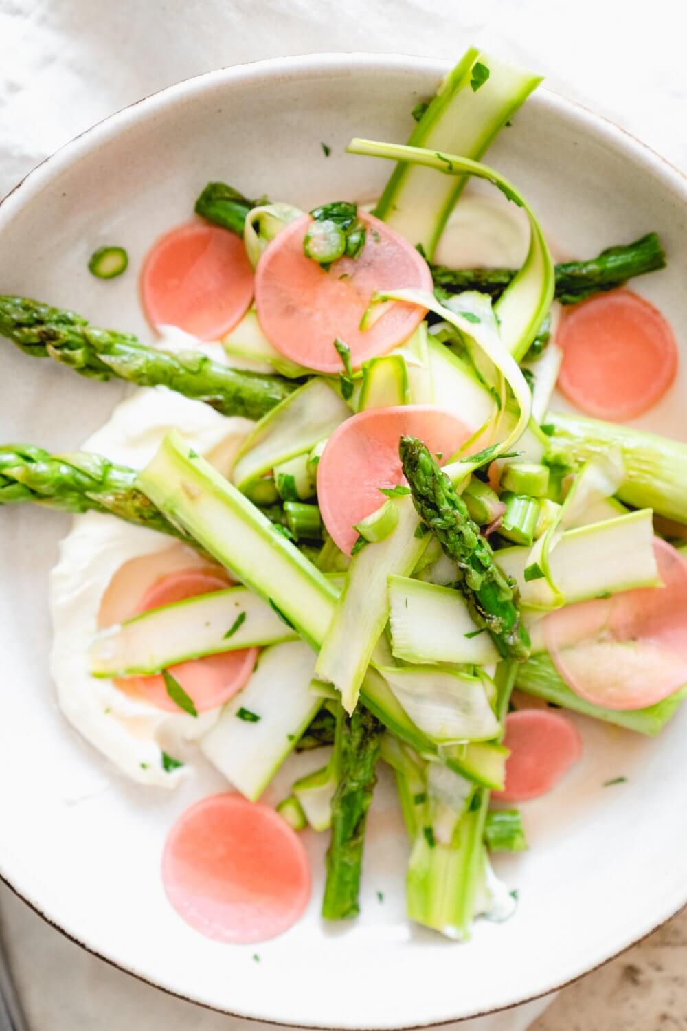 Grüner Spargelsalat