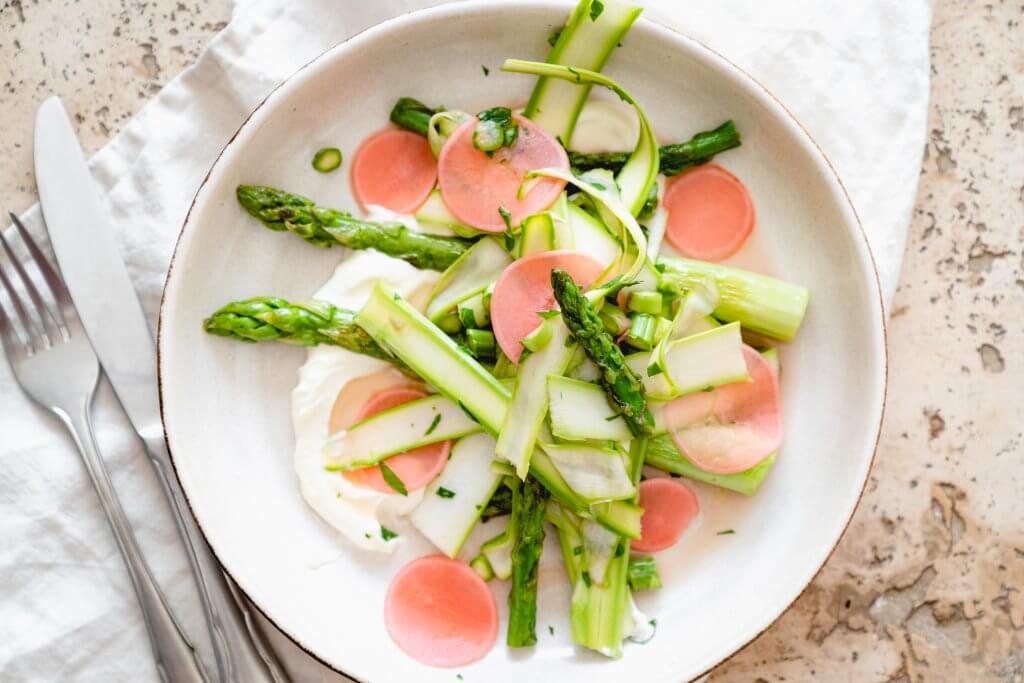 Grüner Spargelsalat