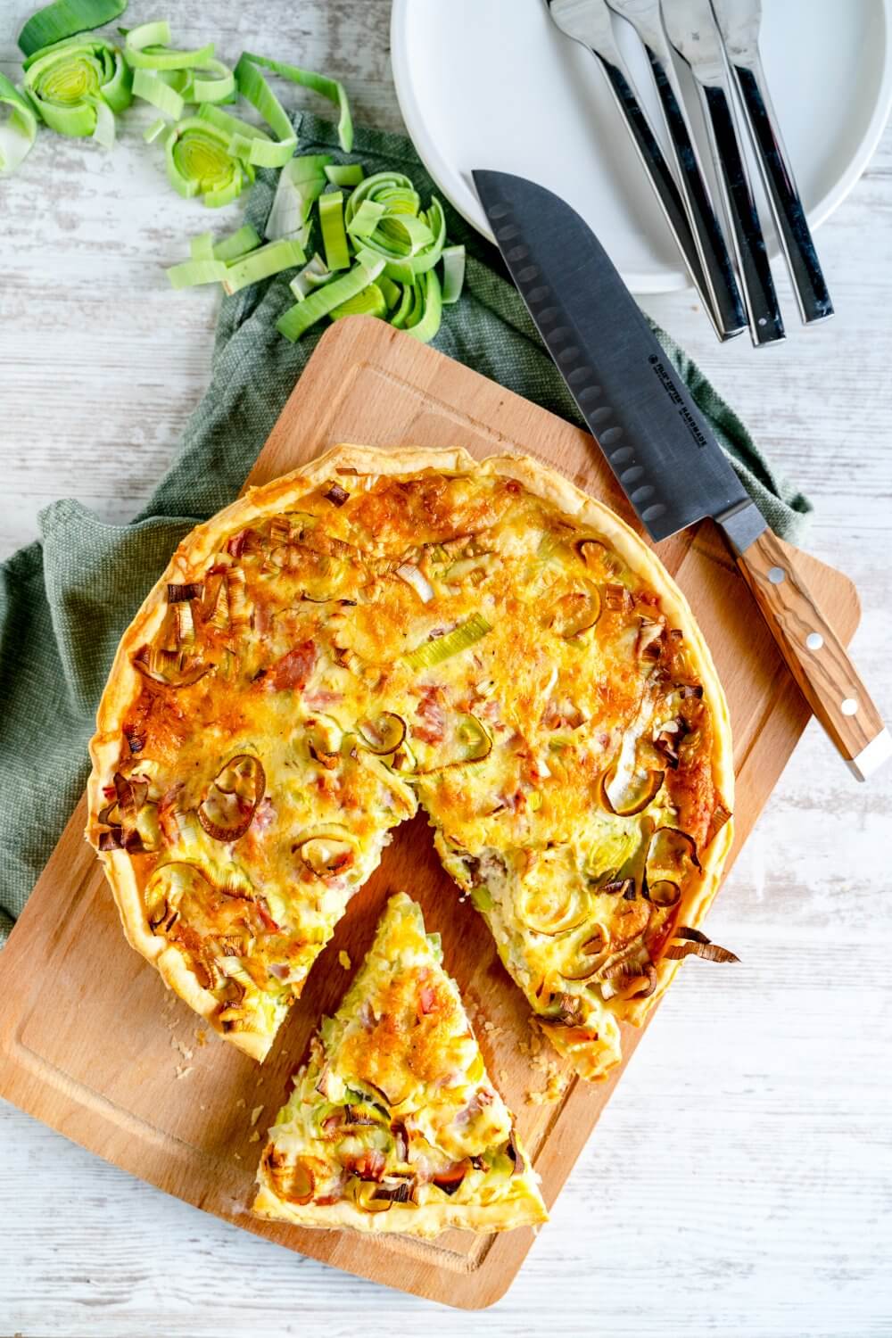 Lauch-Schinken-Quiche