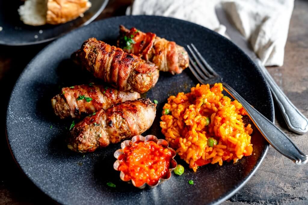 Cevapcici mit Bacon