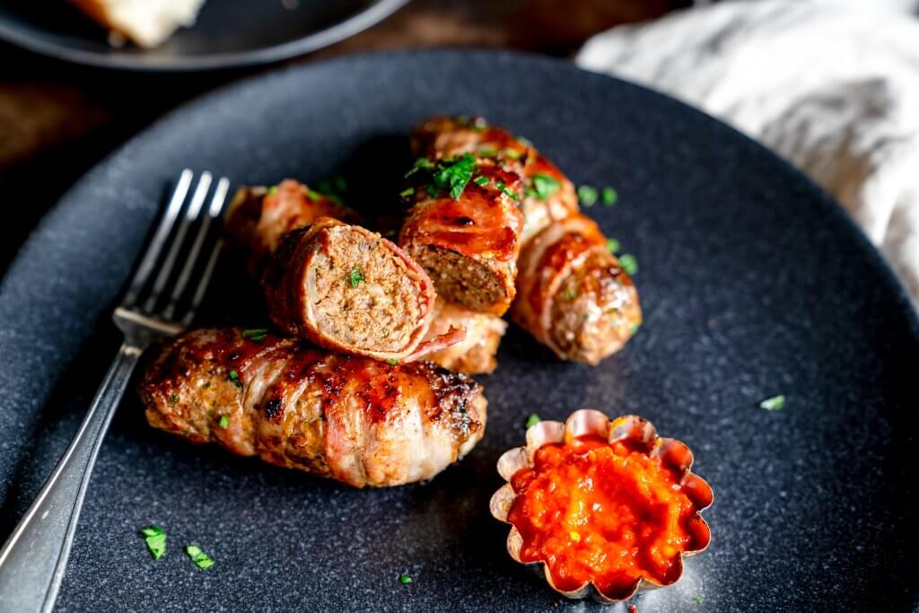 Cevapcici mit Bacon