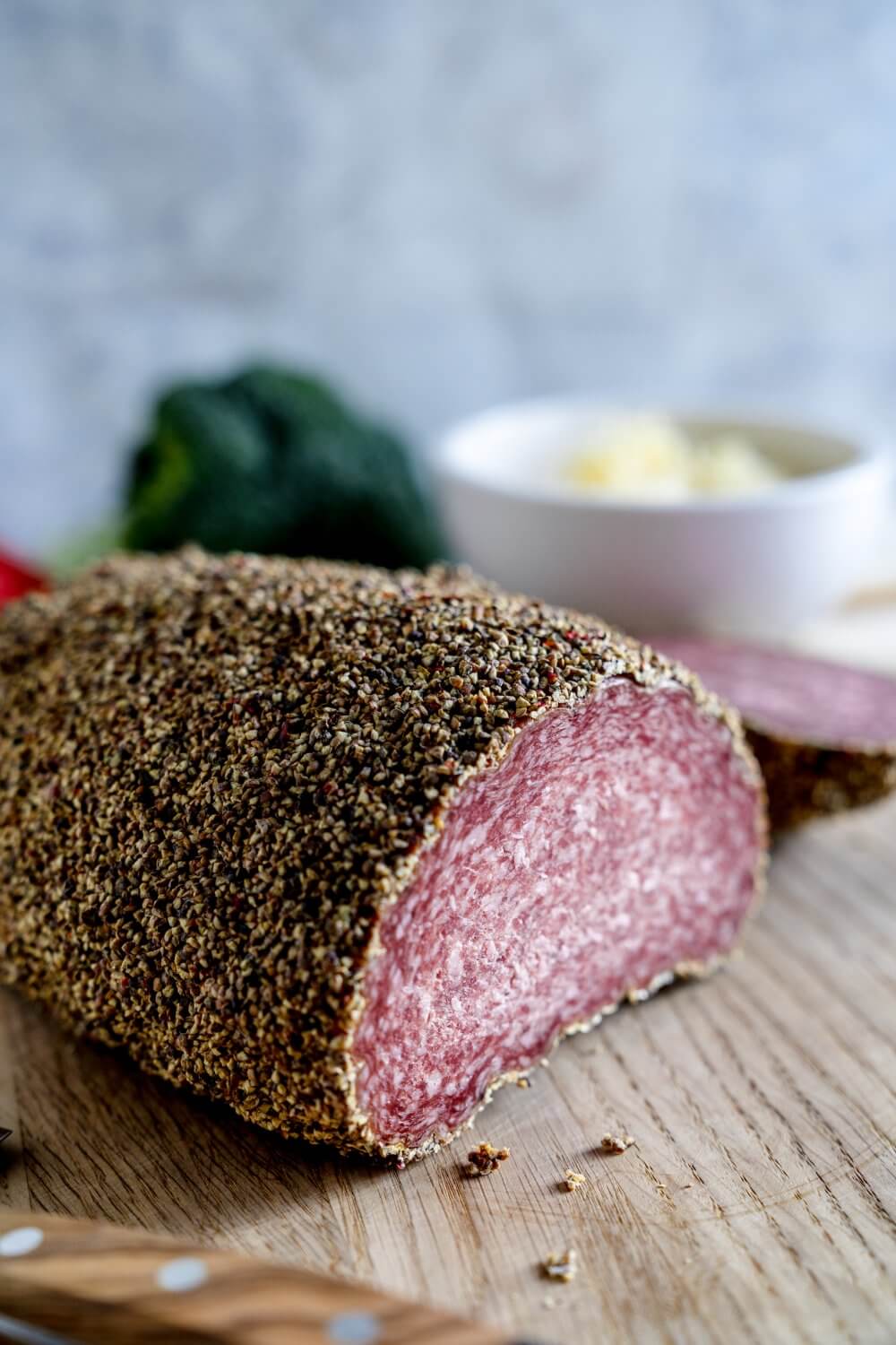 Pfeffer Baguette-Salami