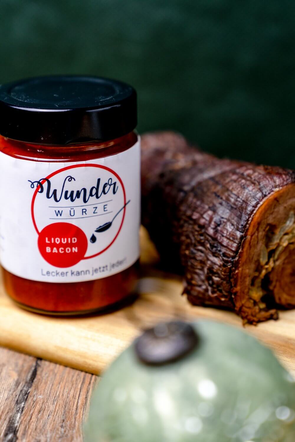 Für den Flank Steak Rollbraten nutzen wir Liquid Bacon von Wunder Würze.