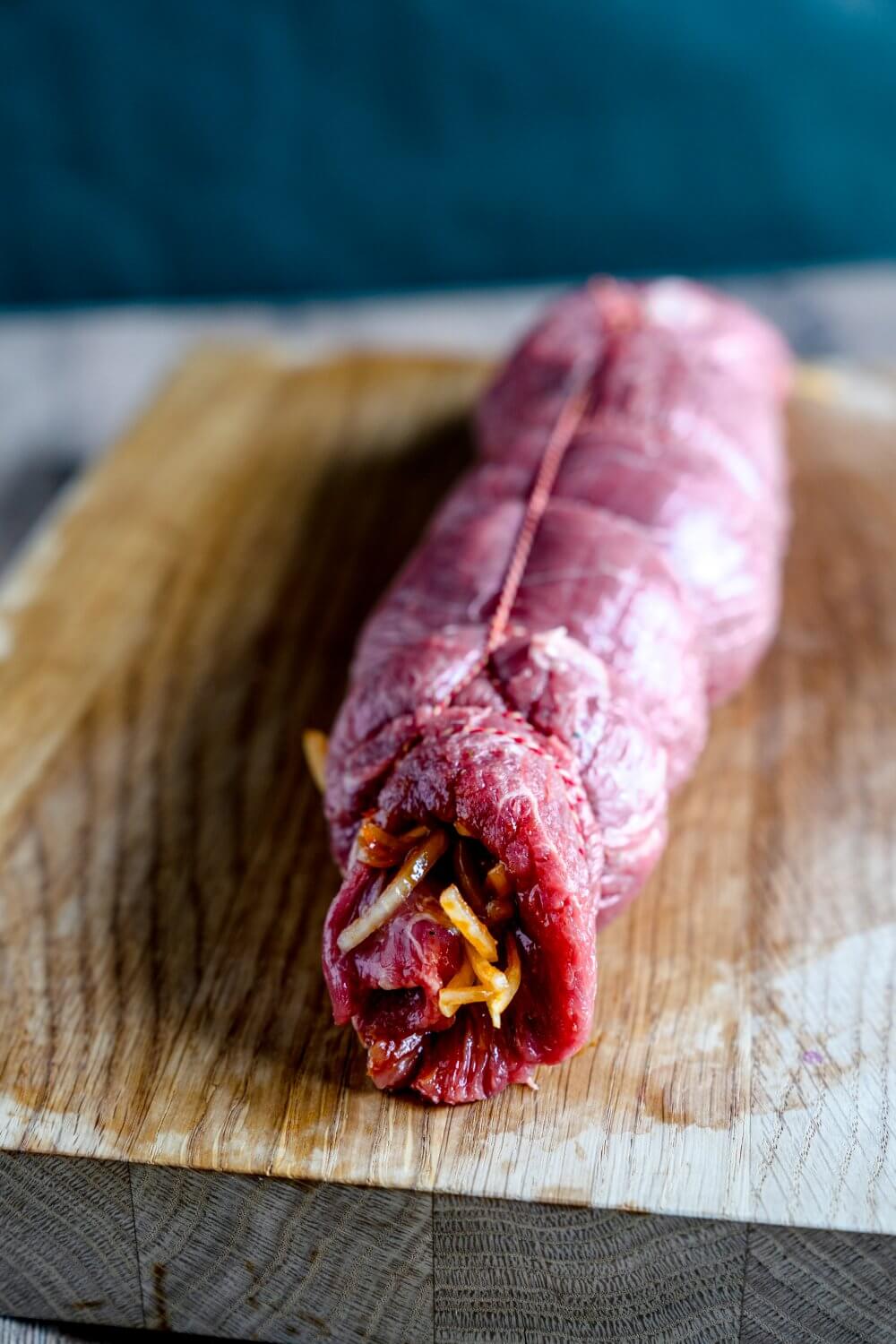 Der Flank Steak Rollbraten ist ein super Sonntagsessen.
