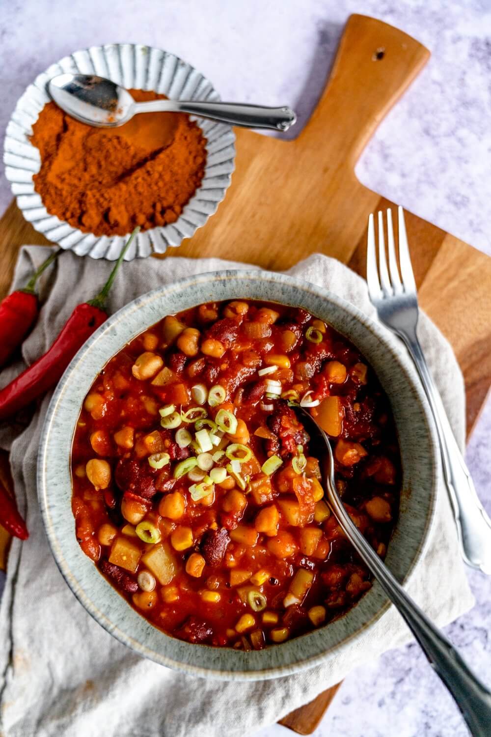 Chili sin Carne eignet sich hervorragend für Veganuary, falls ihr da mitmachen woll.