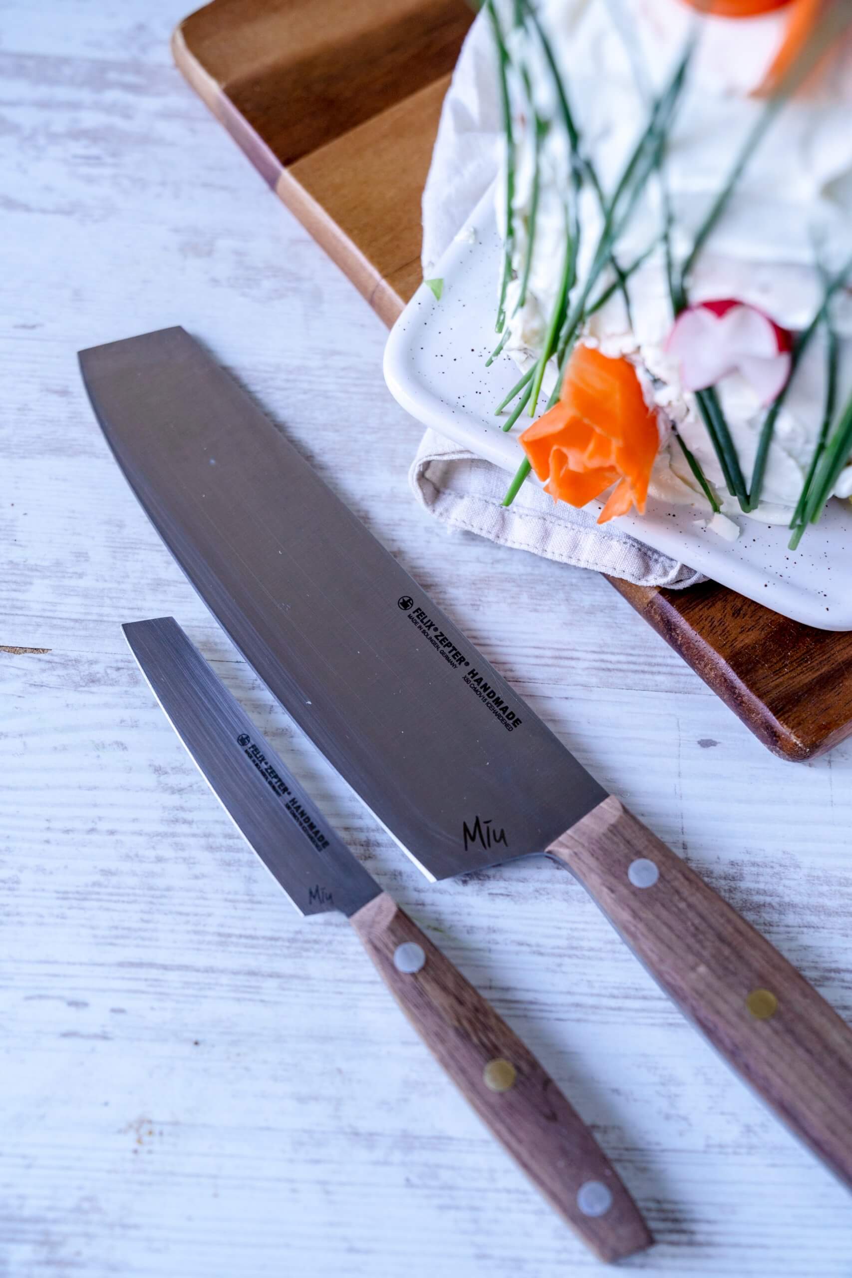 Die Messer, mit denen wir arbeiten sind von Felix Solingen.