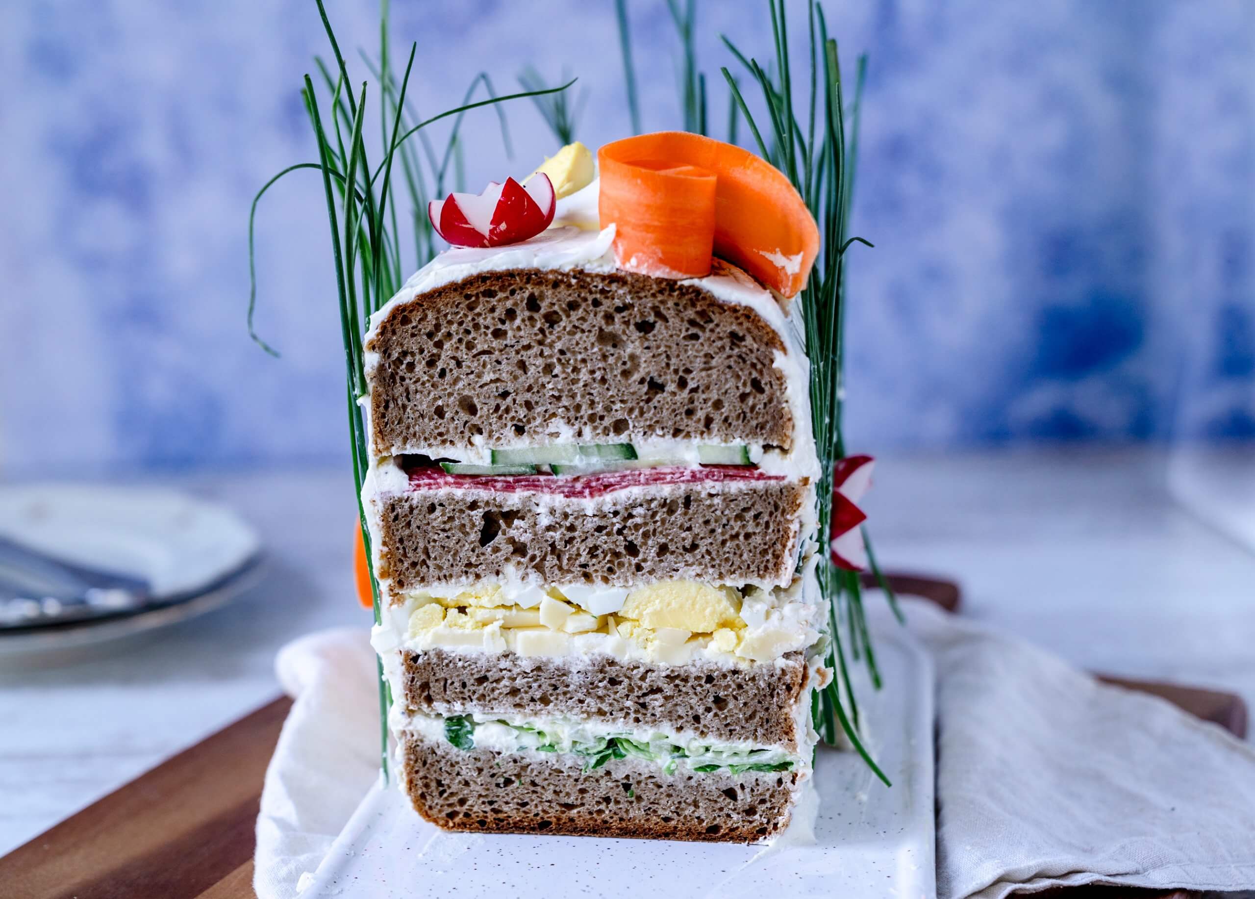 Gerade bei einem Frühlingsbüfet ist dieses Gericht ein echter Hingucker.