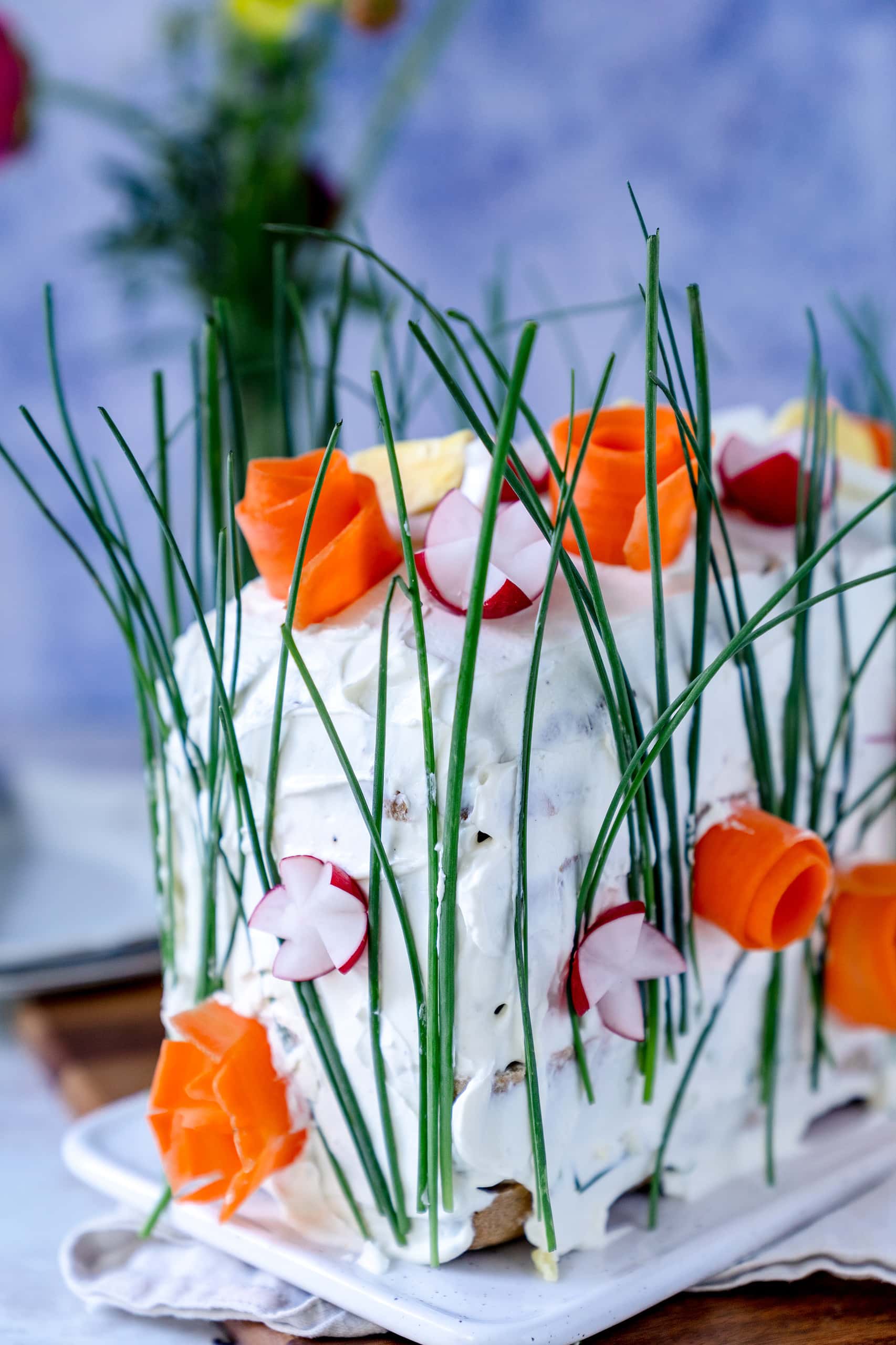 Dieses belegte Brot ist frühlingshaft frisch und lecker.