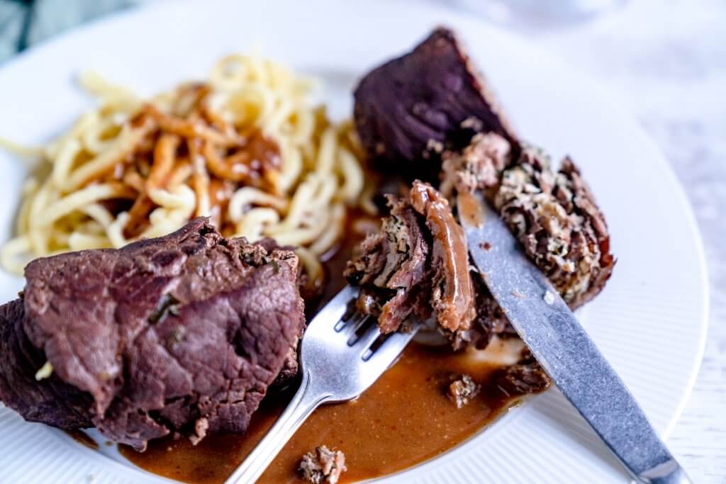 Walnussrouladen gehen schnell und sind echt lecker.