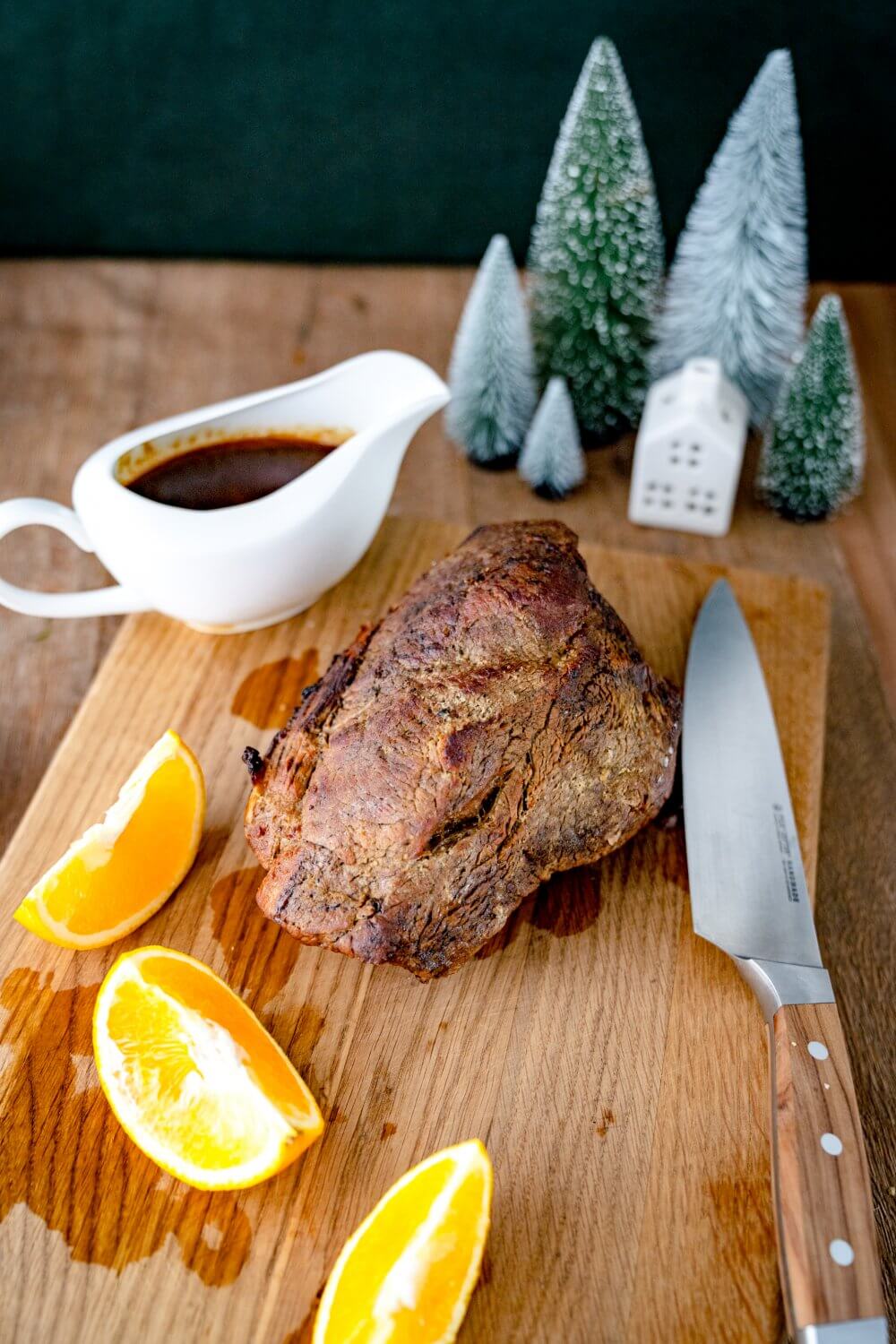 Mal keine gans sondern ein festlicher Weihnachtsbraten, Abwechslung muss schließlich sien.
