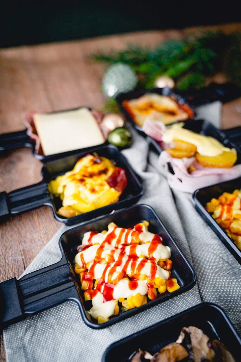 Unser Raclette wird beispielsweise auch manchmal asiatisch.
