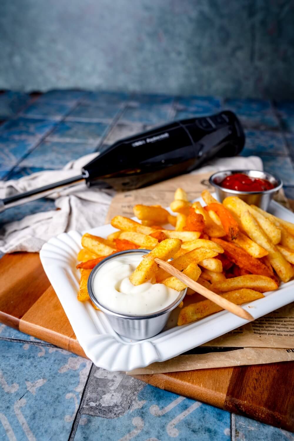 Dieser Dip st wunderbar geeignet für Pommes Frittes und Co.