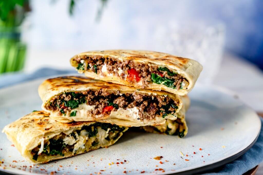 Die Gözleme sind eine wunderbare Alternative zu einem Sandwich.