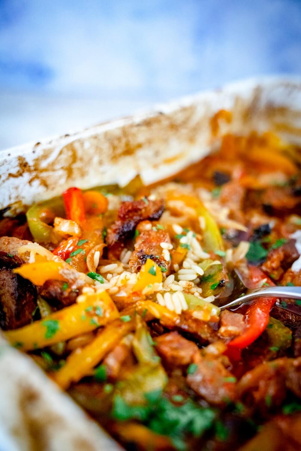 Das Reisfleisch ist ein One-Pot-Gericht.