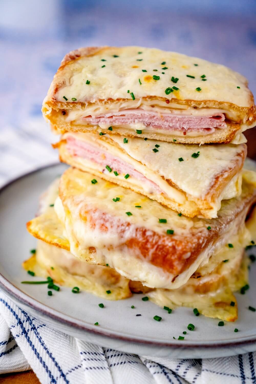 Das französische Käsesandwich eignet sich hervorragend für einen schnellen Snack.