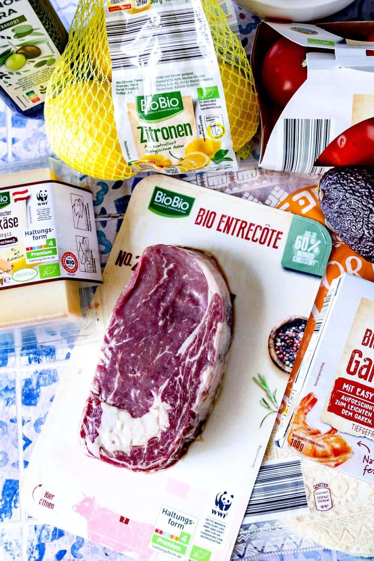 Uns sind gute Zutaten wichtig, also wenn aus dem Supermarkt, dann zertifiziert bio und nachhaltig.