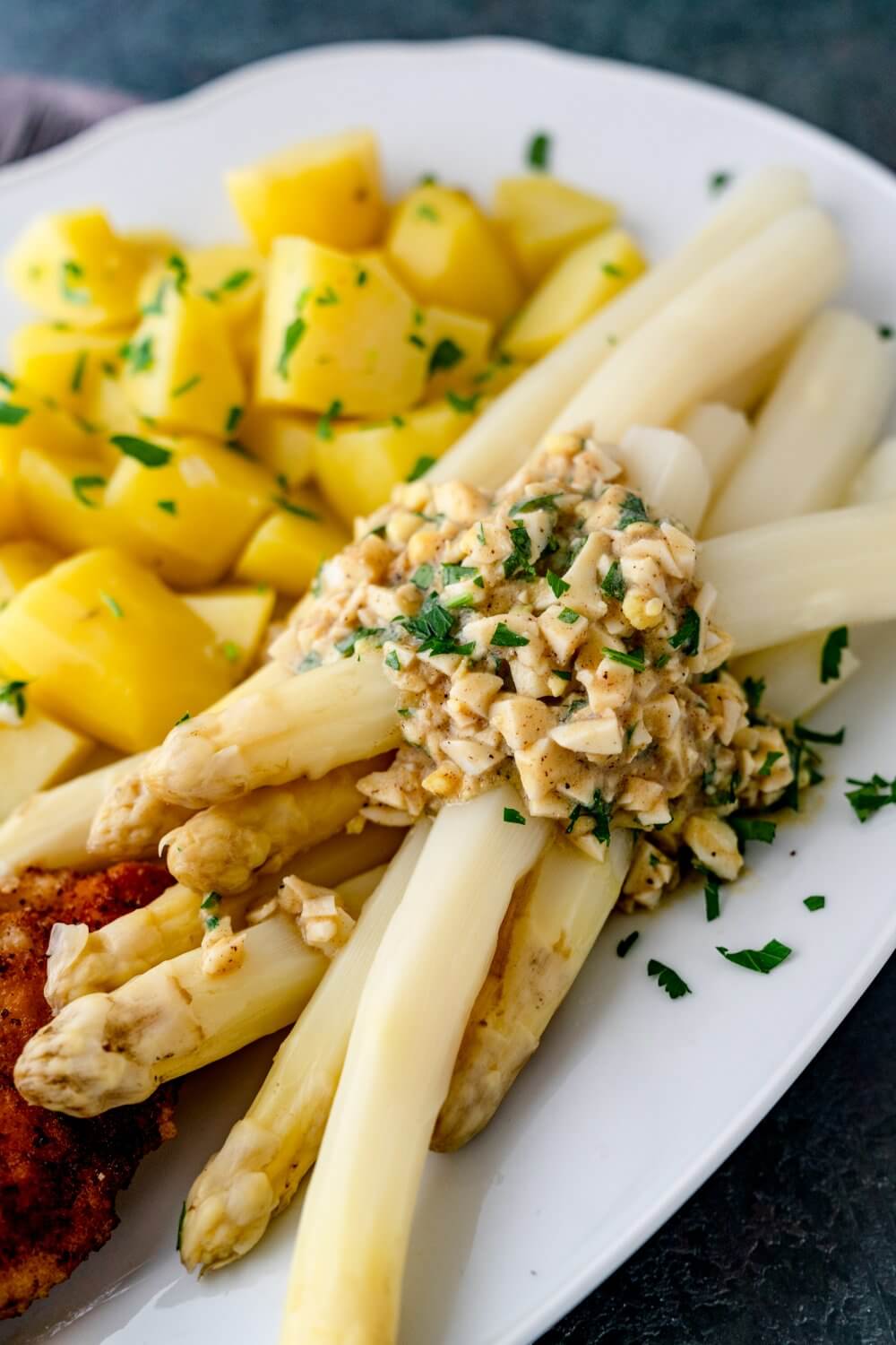 Leckeren Spargel ganz ohne Sauce Hollandaise.