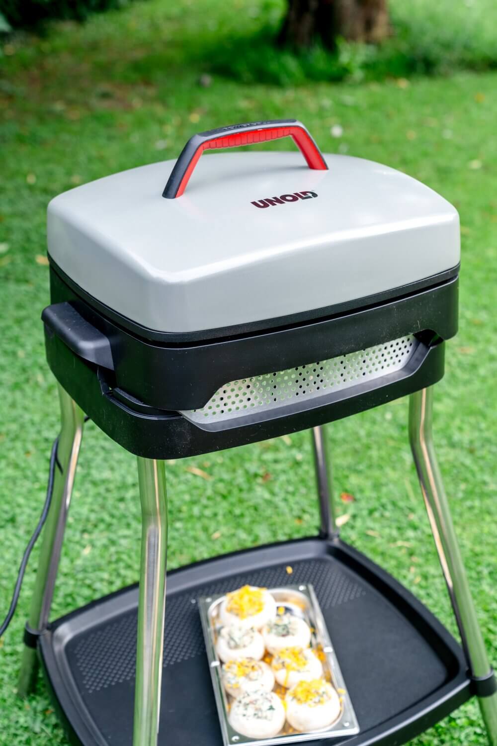 Unser Unold-Grill eigent sich perfekt zum Grillen von mehreren Komponenten.