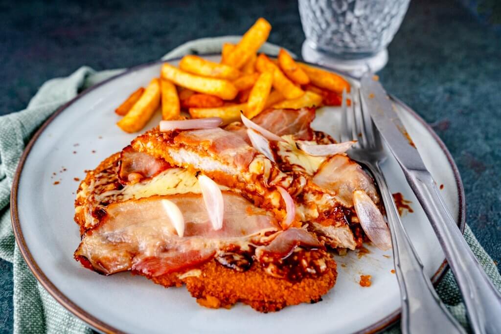 Pizzaschnitzel-BBQ