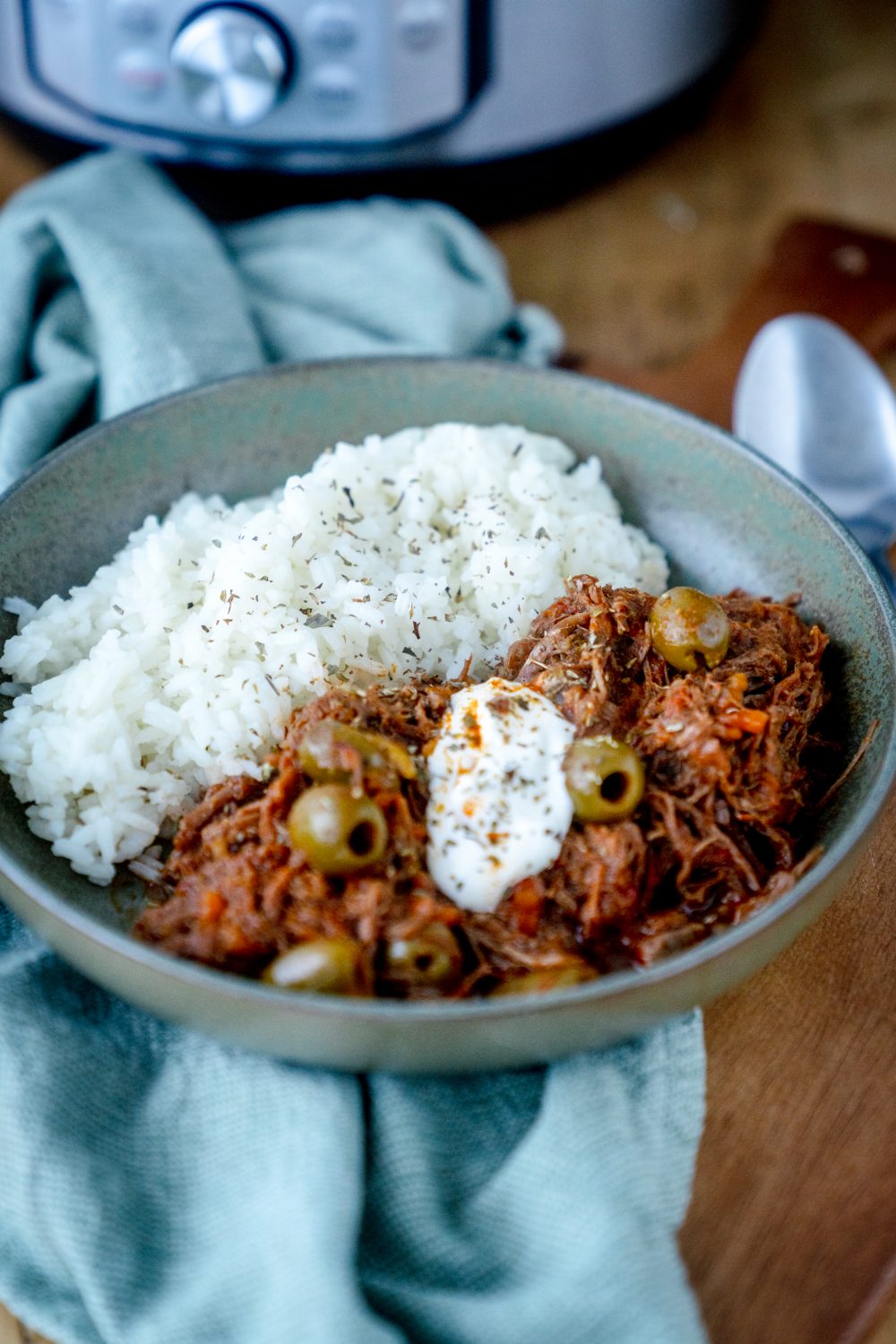 Ropa Vieja gibt es bei uns mit leckerem Reis.