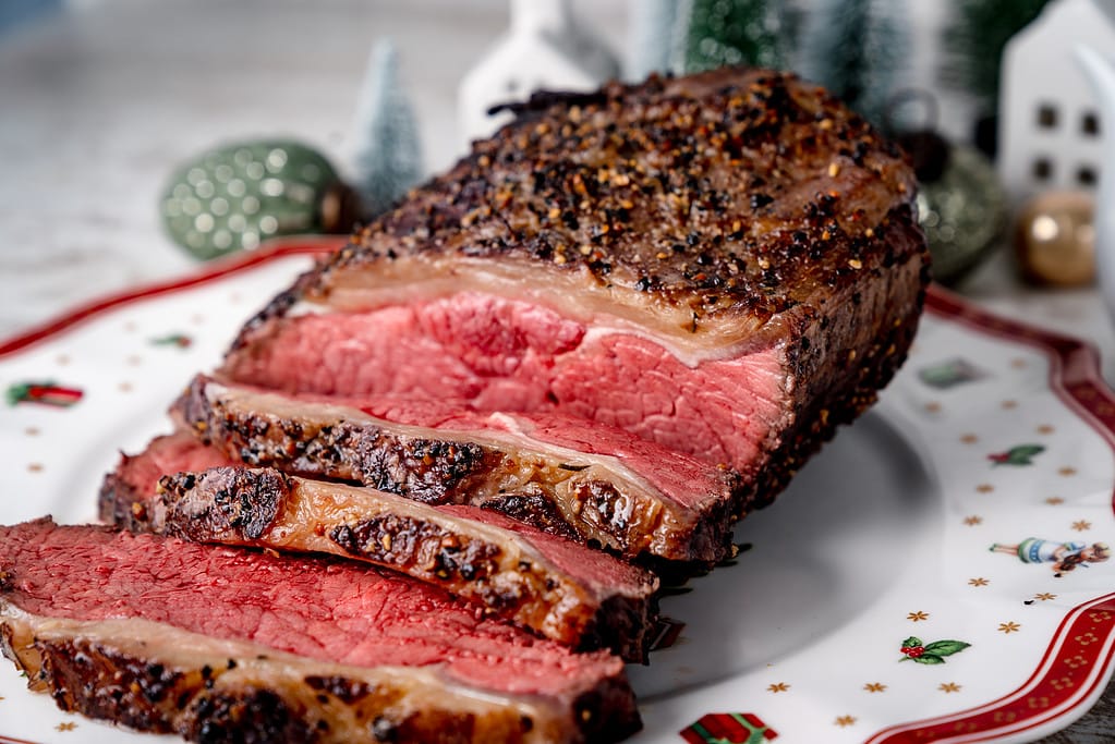 Das leckere Roastbeef eignet sich super für Feiern mit der ganzen Familie.