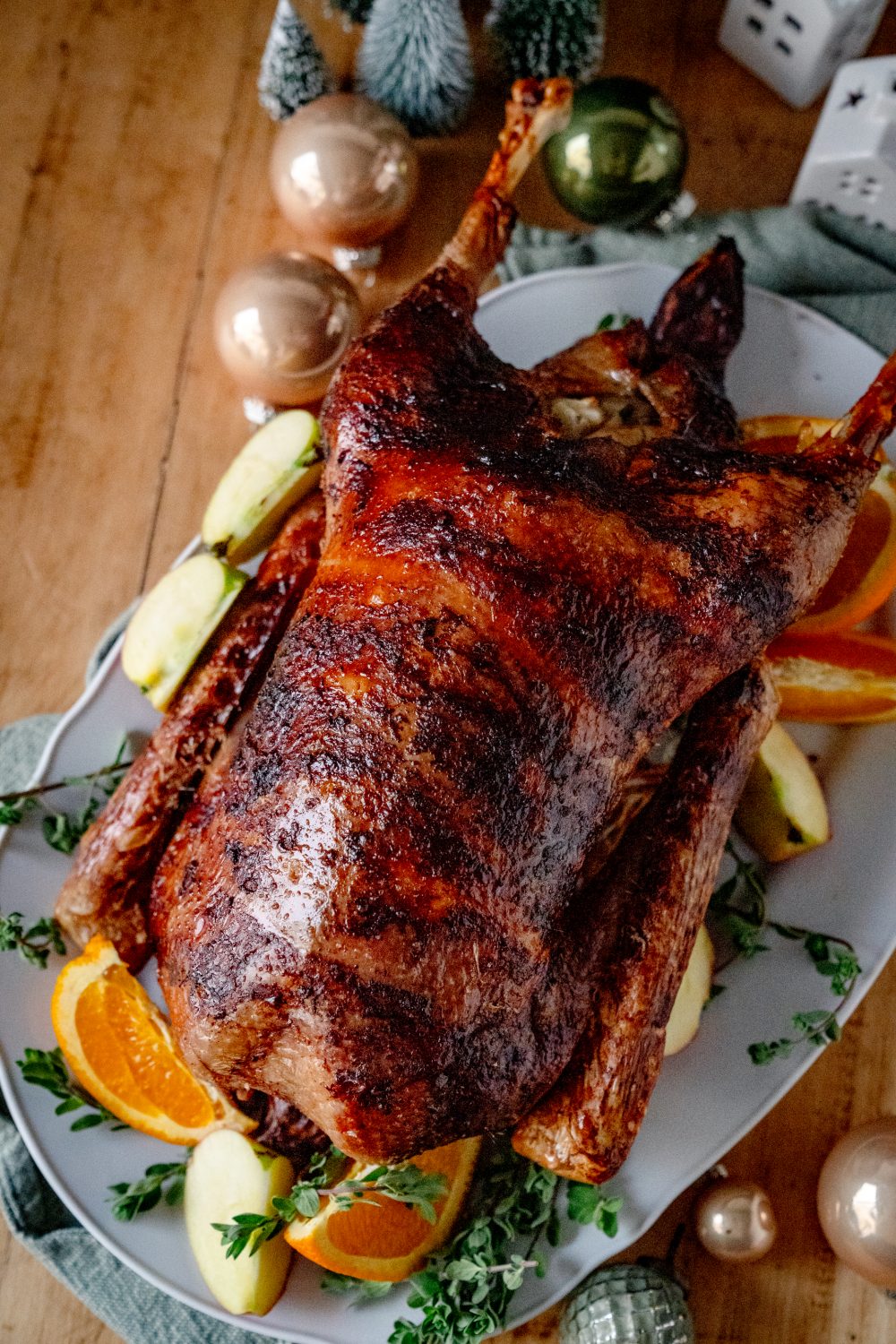 Die Gans für den Gänsebraten stammt vom Bauernmarkt Lindchen.