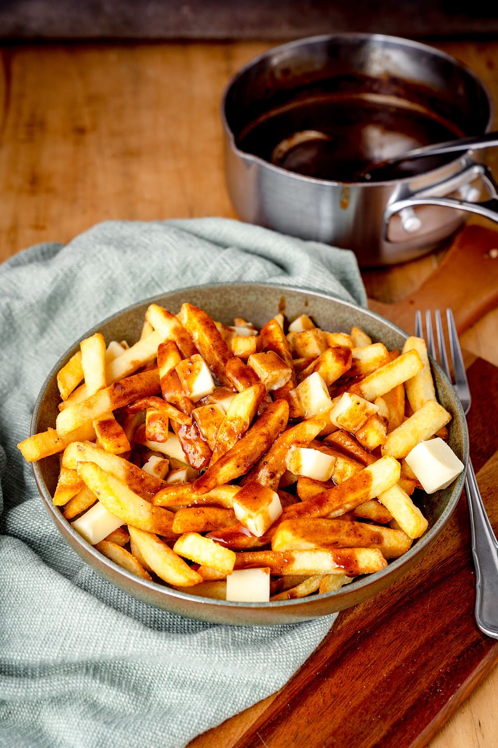 Wir haben für unser Poutine Kaşar Peyniri genommen.